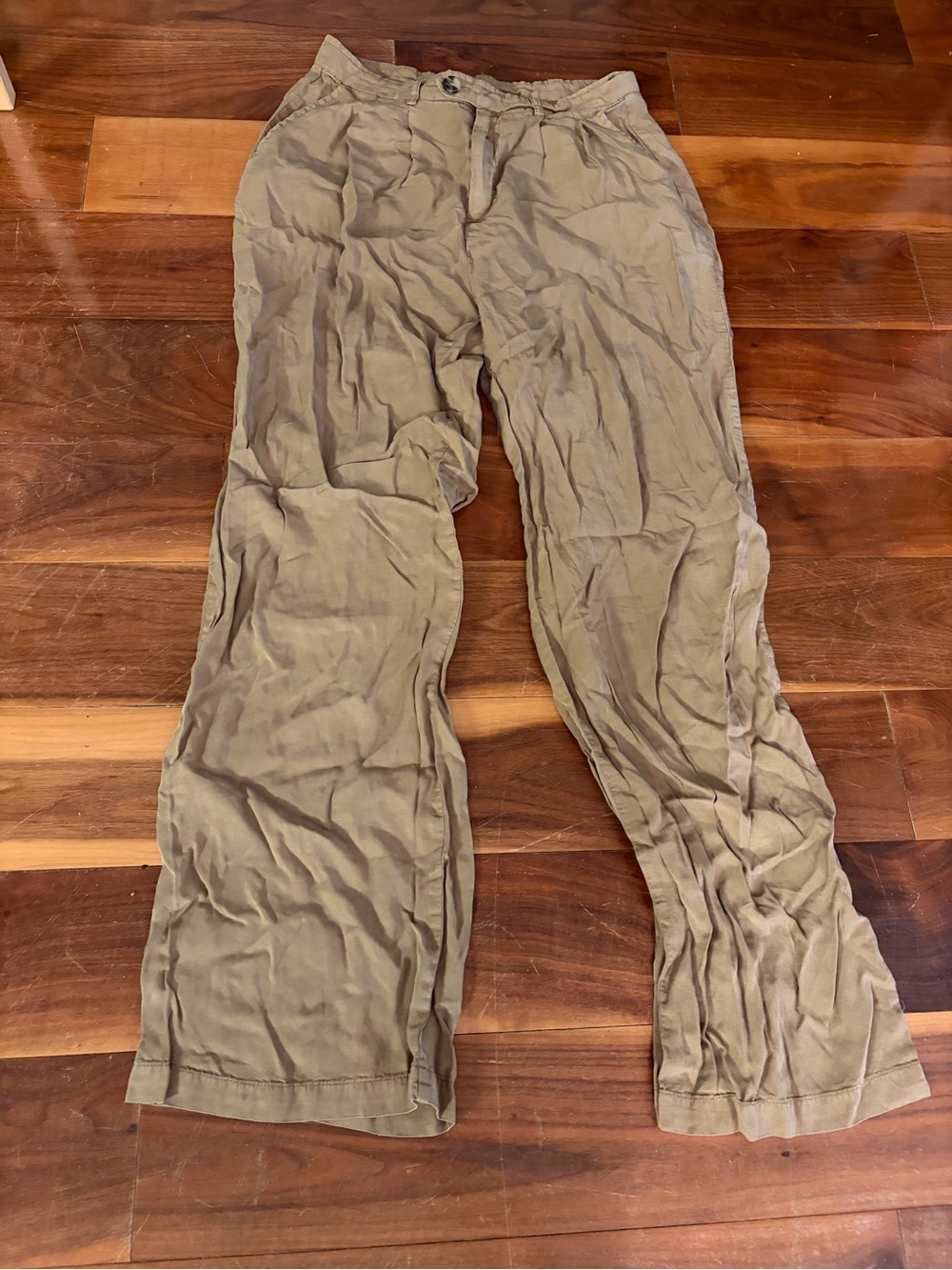 Thread & Supply High Waist Pants in Khaki Tan